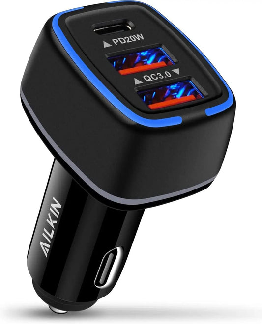Super-Fast 56W PD USB C Car Charger by AILKIN