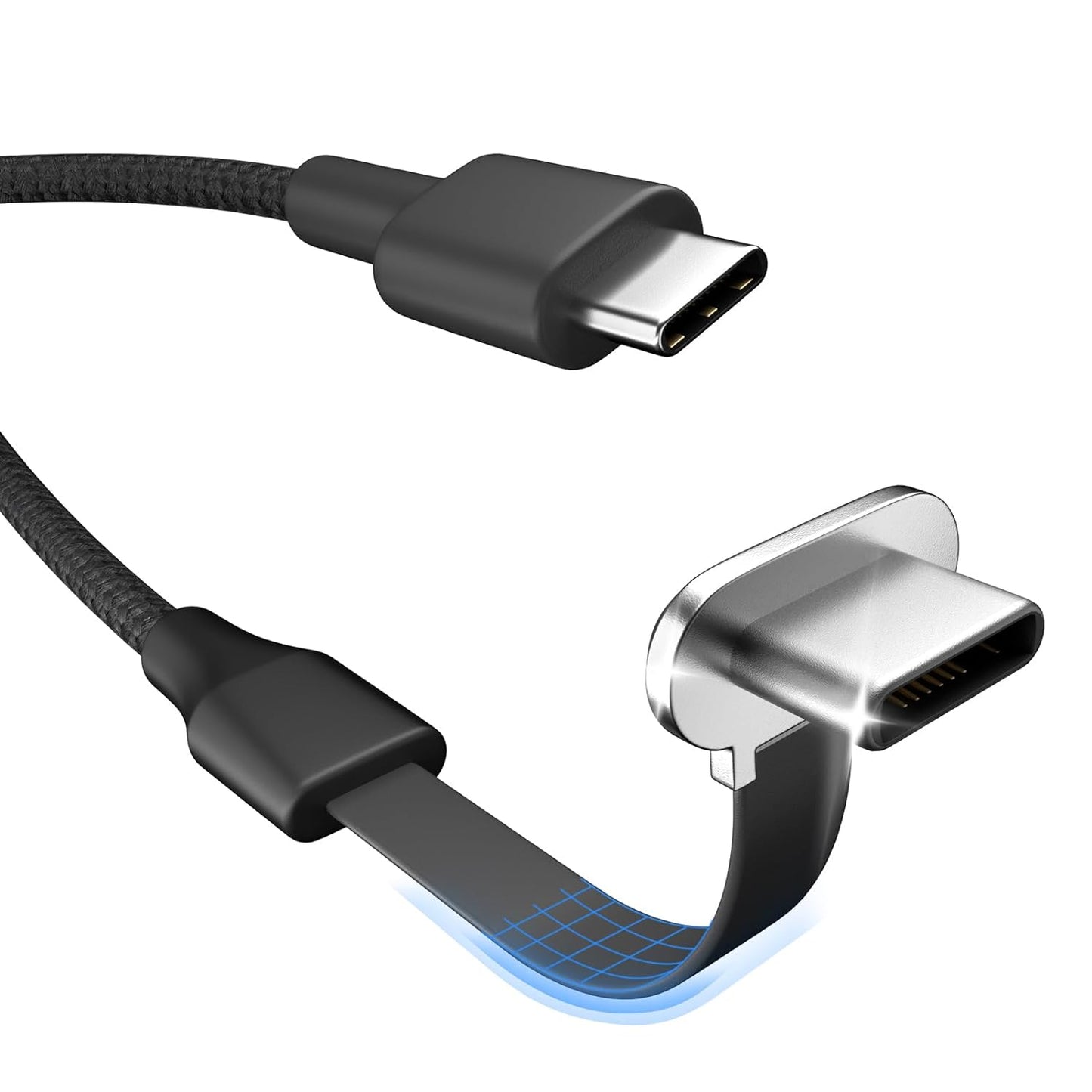 DbillionDa 60W 3.3ft 90-Degree USB C Cable - Fast Charging