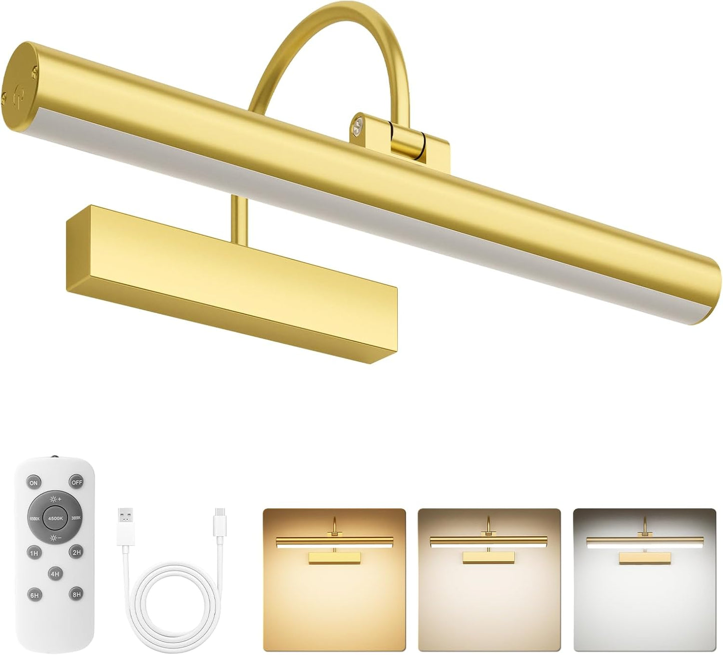 Bridika Picture Light with Remote for Art and Photos Display