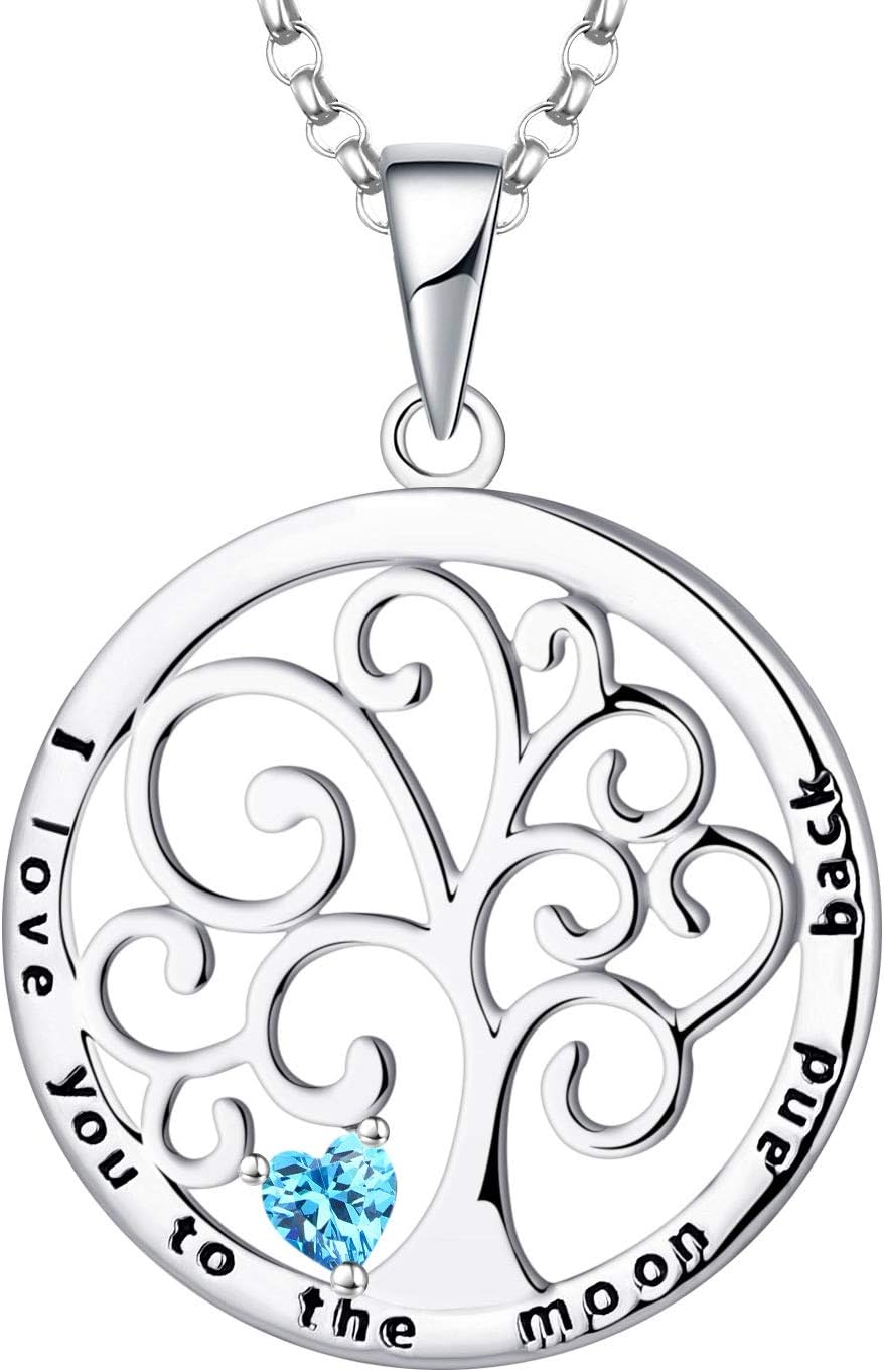 925 Sterling Silver Tree of Life Necklace for Women Gift