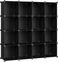 Cube Storage Organizer Set of 16 Cubes - Modular Closet Storage