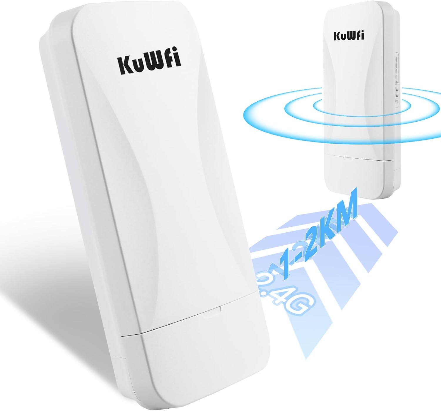 KuWFi Point to Point Wireless WiFi Bridge for Long Range Use