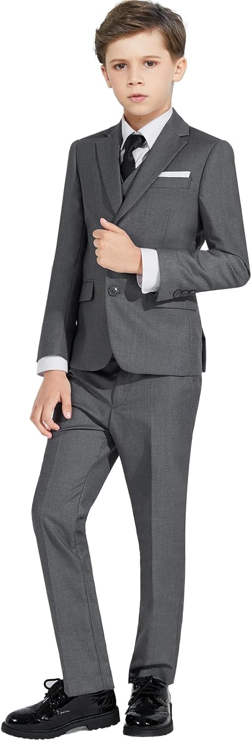 Boys Slim Fit Suits Set for Weddings and Special Occasions