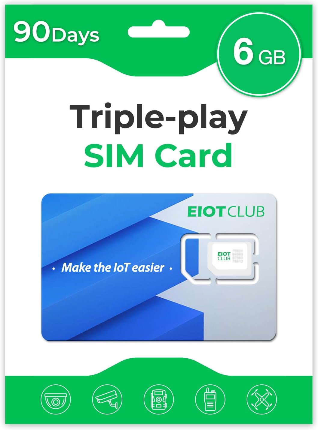 Data Only SIM Card for 5G/4G Cellular Security Cameras and IoT Devices