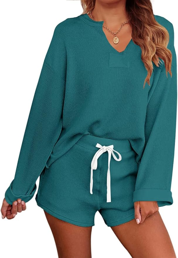 MEROKEETY Women's Long Sleeve Pajama Set for Ultimate Comfort