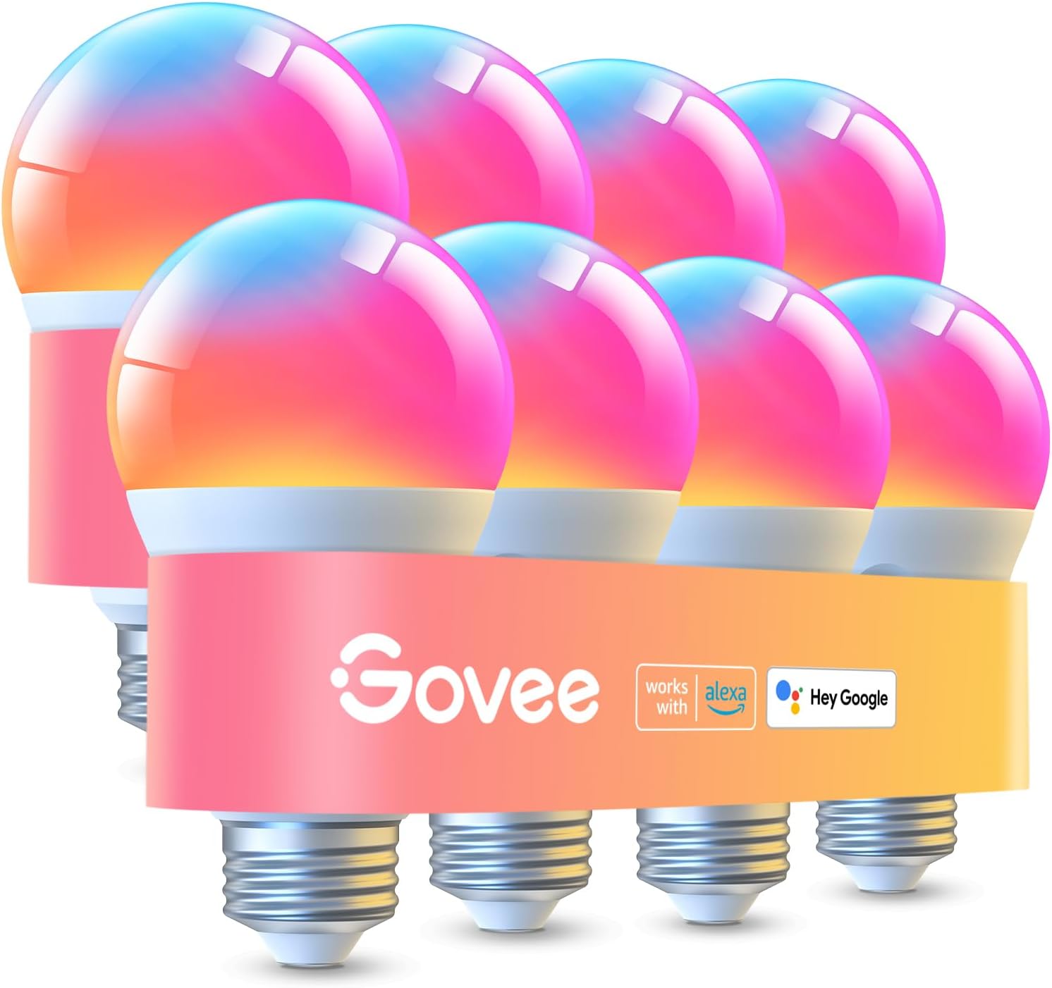Govee LED Smart Light Bulbs: Bright, Color Changing & Dimmable