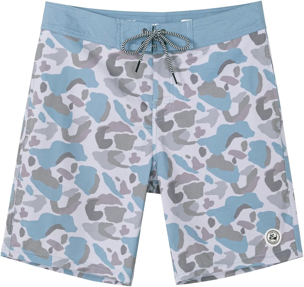 SURF CUZ Men's Vintage Cruzer Stretch Boardshorts for Summer Fun