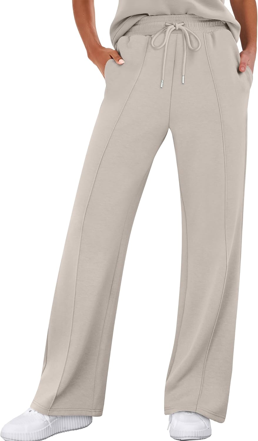 ANRABESS Women's Wide Leg Sweatpants for Comfortable Style