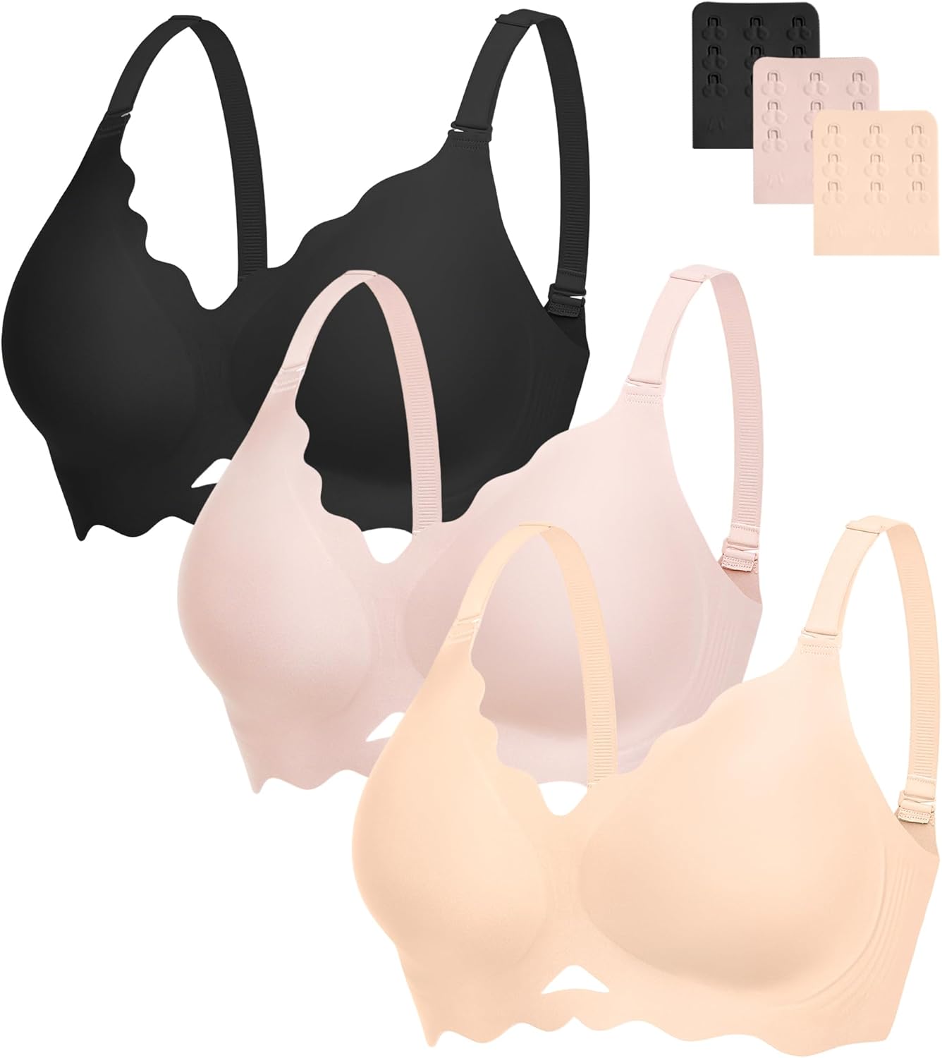 Jelly Bras for Women with Support - Wireless Seamless Comfort
