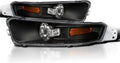SPEC-D TUNING Black Housing Clear Lens Bumper Lights for Mustang