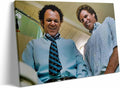 Hysterical Framed Canvas Wall Art Bathroom Poster - Funny Step