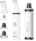 Dog Nail Grinder and Paw Trimmer Kit 3 in 1 - Quiet Rechargeable