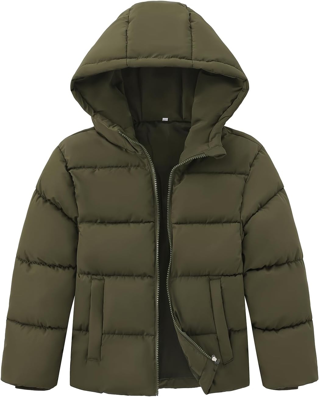 Windproof Hooded Puffer Jackets for Kids by HOOD CREW