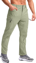 Pudolla Men's Lightweight Hiking Pants with 7 Pockets - Quick Dry Fit