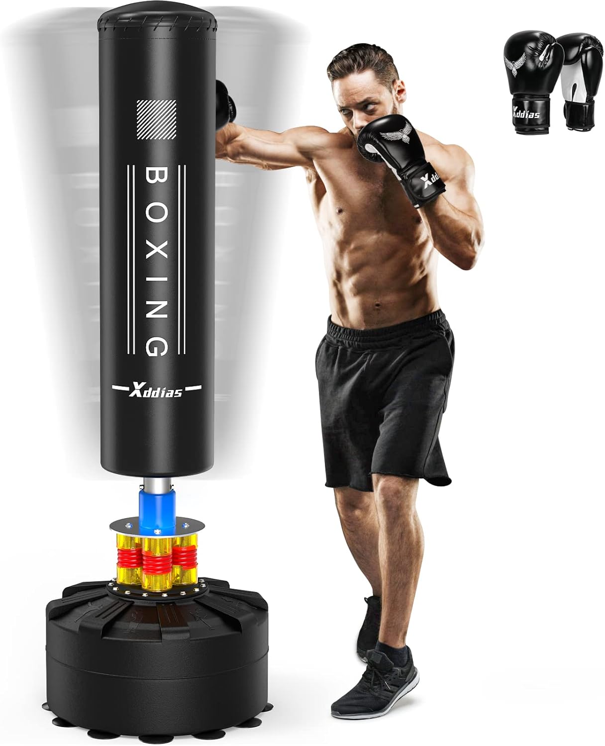 XDDIAS 70'' Freestanding Punching Bag: Heavy-Duty Fitness Essential