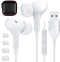 USB Headphones with Microphone for Laptop - Noise Isolation Wired
