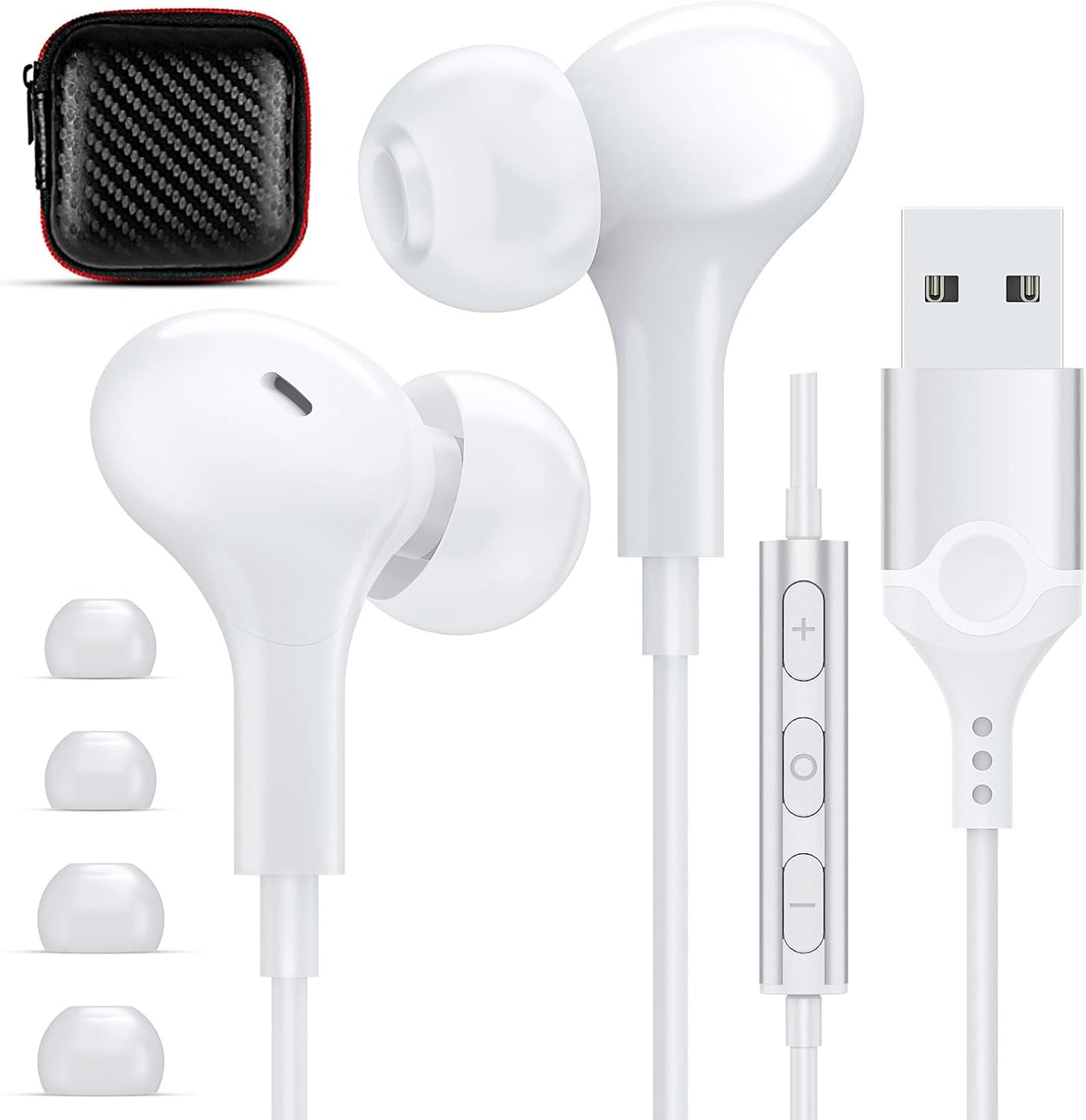 APETOO Magnetic USB Headphones - Superior Noise Isolation