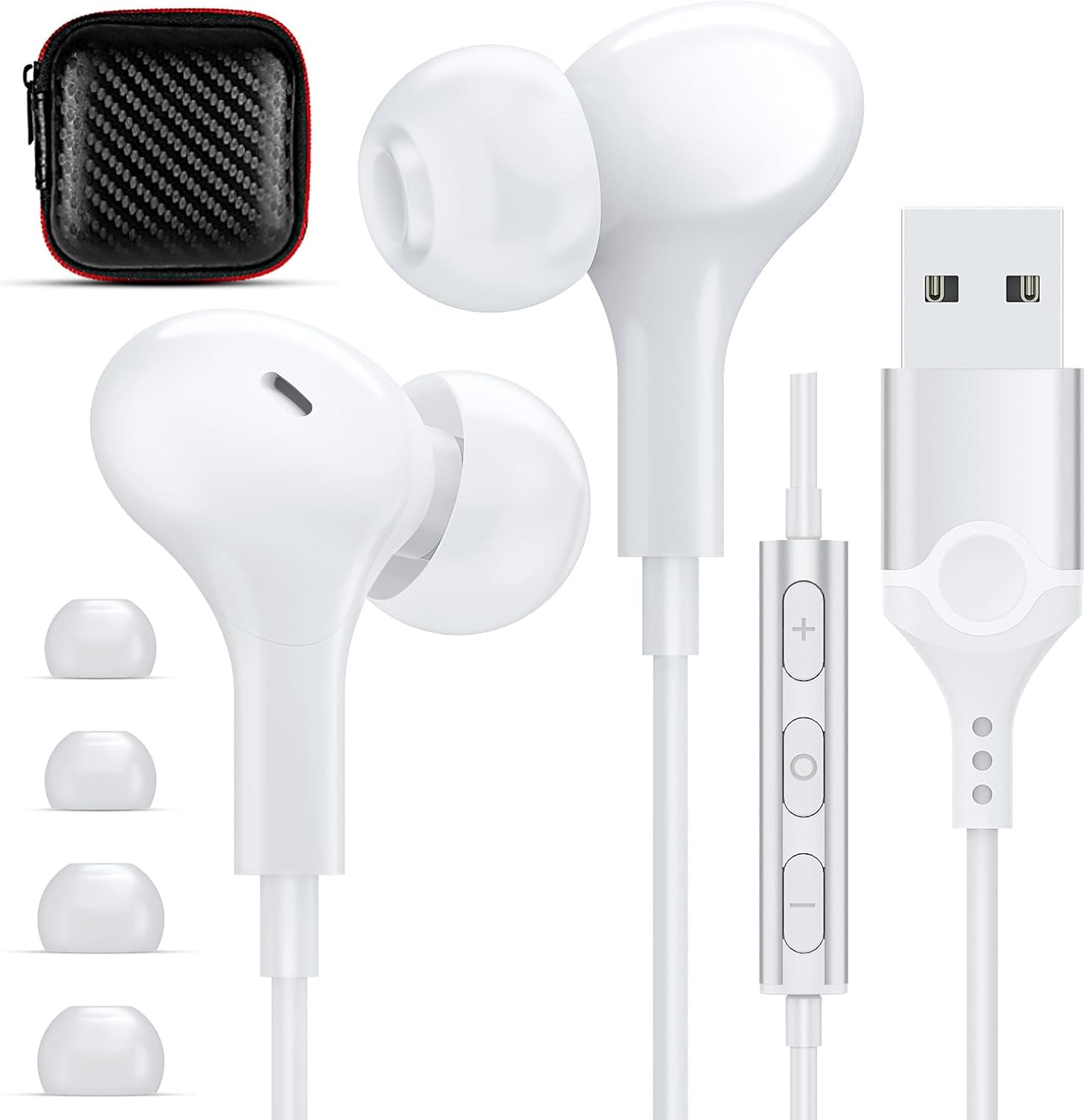 APETOO Magnetic USB Headphones - Superior Noise Isolation