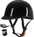 Vintage Motorcycle Half Helmet - Lightweight DOT Approved
