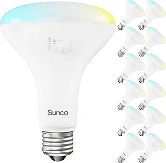 Sunco BR30 Indoor Recessed Flood Light Bulb LED - 12 Pack