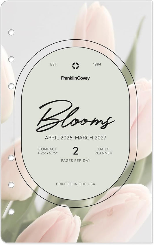 Blooms Planner Refill - Two Page Per Day for Compact Planning