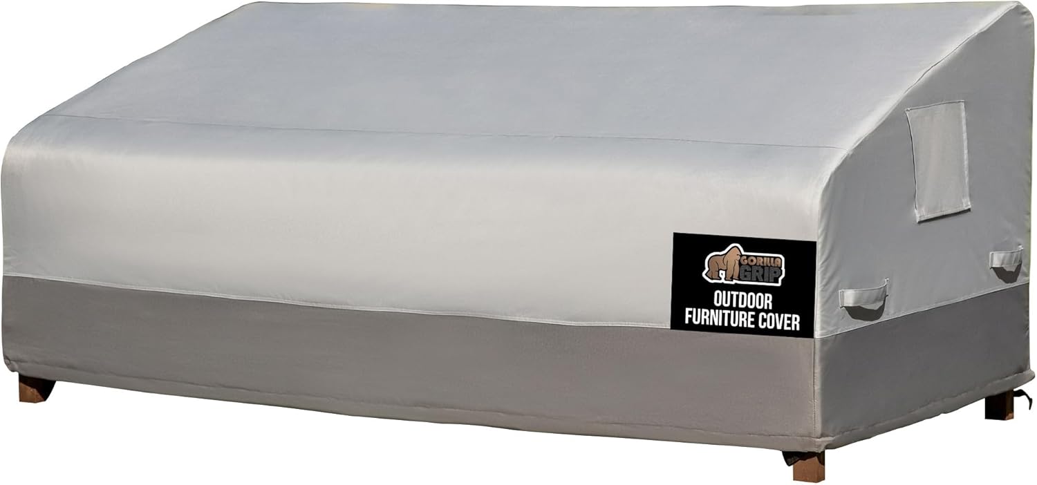 GORILLA GRIP Waterproof Large Outdoor Patio Sofa Cover, 90 in