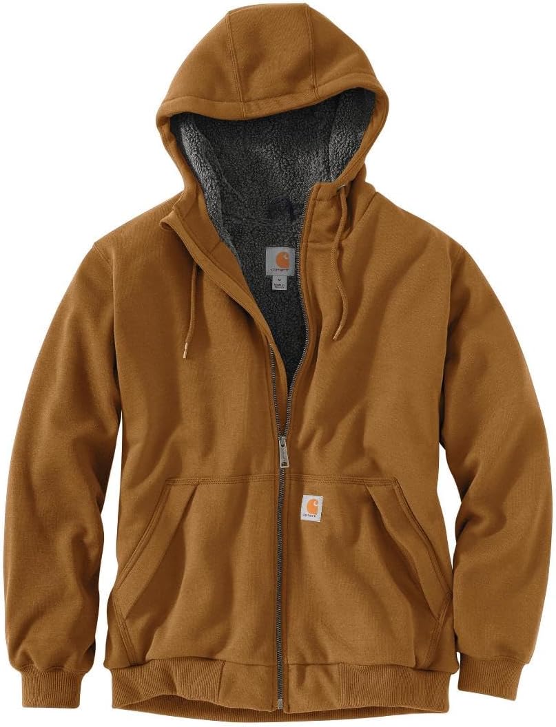 Carhartt Men's Rain Defender Sherpa-Lined Full-Zip Sweatshirt