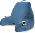 Reading Pillow with Shredded Memory Foam Blue Heaven - Adjustable Back