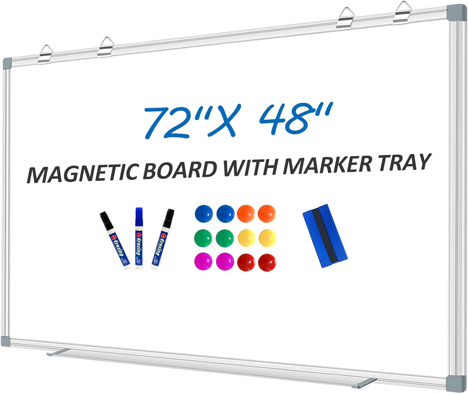 Magnetic Dry Erase Whiteboard 72in x 48in for Home Office