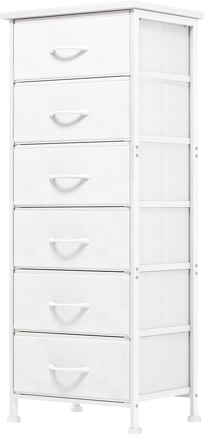 Fixwal White Tall Dresser for Bedroom Storage and Organization