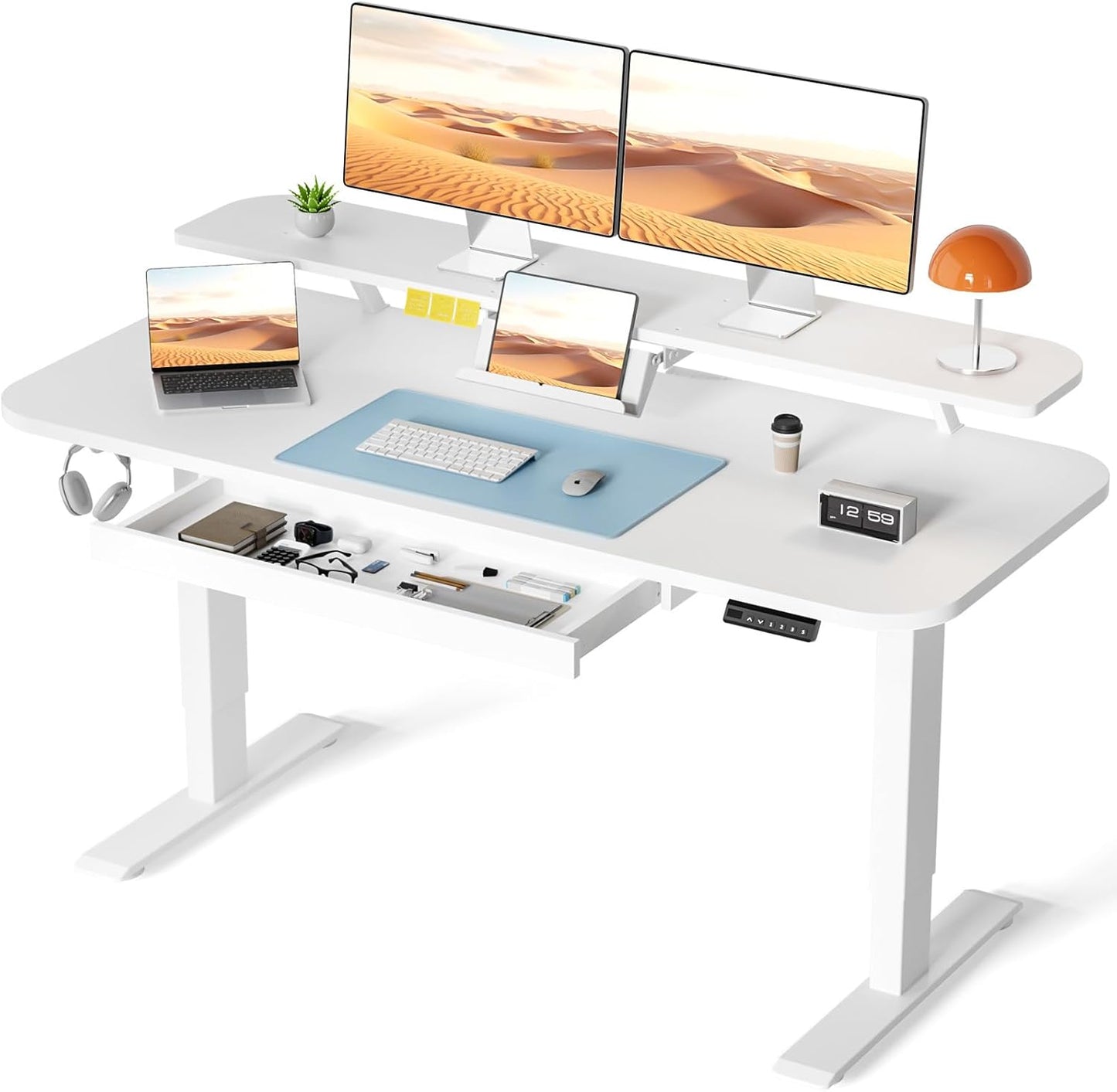 COMHOMA Electric Standing Desk: Height Adjustable Ergonomic Solution