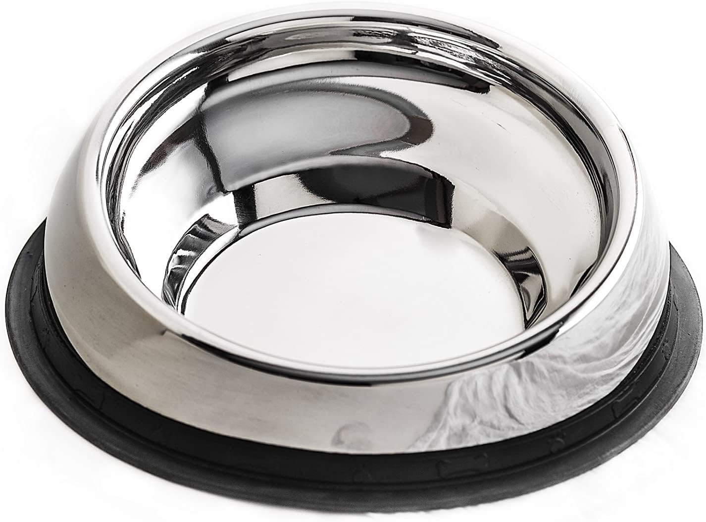Slanted Stainless Steel Dog Bowl for Flat-Faced Breeds