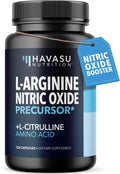 L-Arginine Capsules with L-Citrulline - Nitric Oxide Support