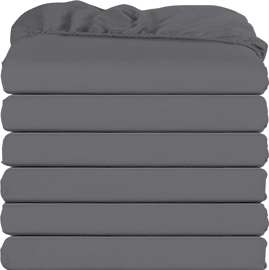 Utopia Bedding Twin Fitted Sheets - Soft Microfiber Pack of 6