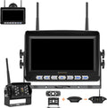 Wireless RV Backup Camera System with 7 in 1080P HD Monitor - Easy