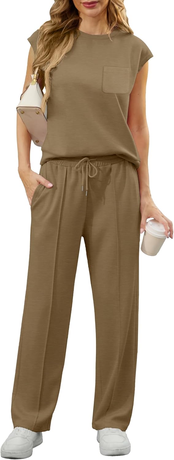 Stylish 2 Piece Sets for Women Summer Outfits Lounge Sets