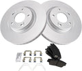 TRQ Front Brake Pad & Rotor Kit - Direct Fit Ceramic Kit
