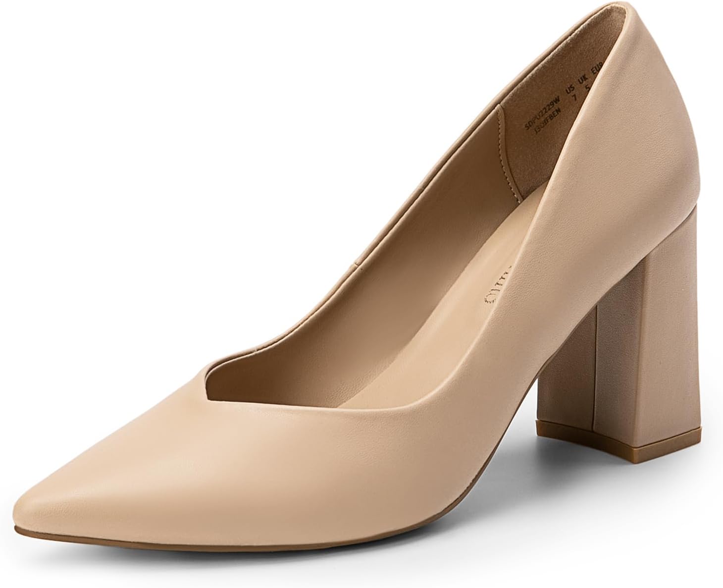 DREAM PAIRS Womens High Chunky Closed Toe Block Heels for Elegance