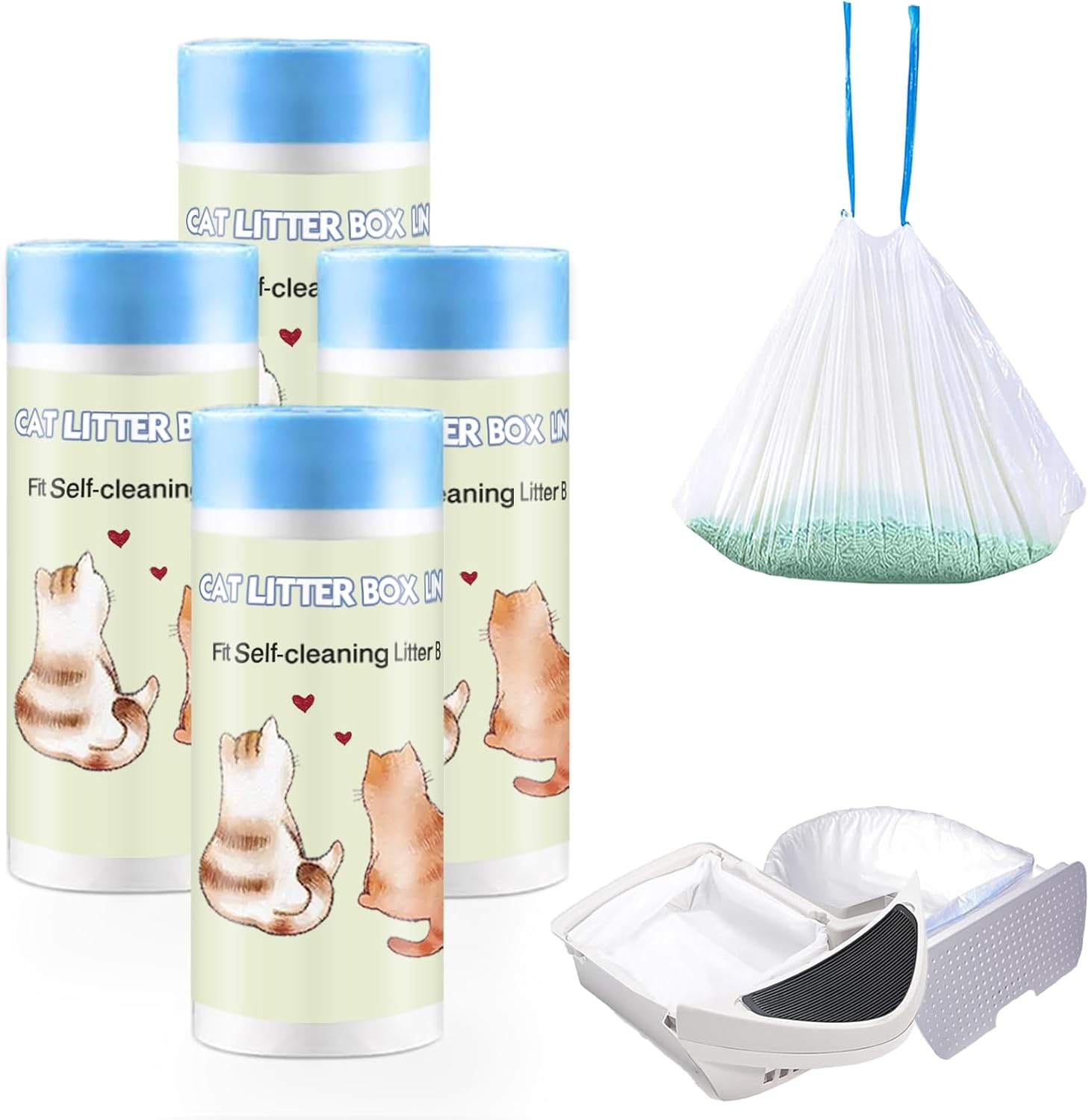 Self-Cleaning Cat Litter Liners x Litter-Robot