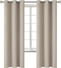 Room Darkening Curtains 72 in Long - Camel Grommet Thermal Panels