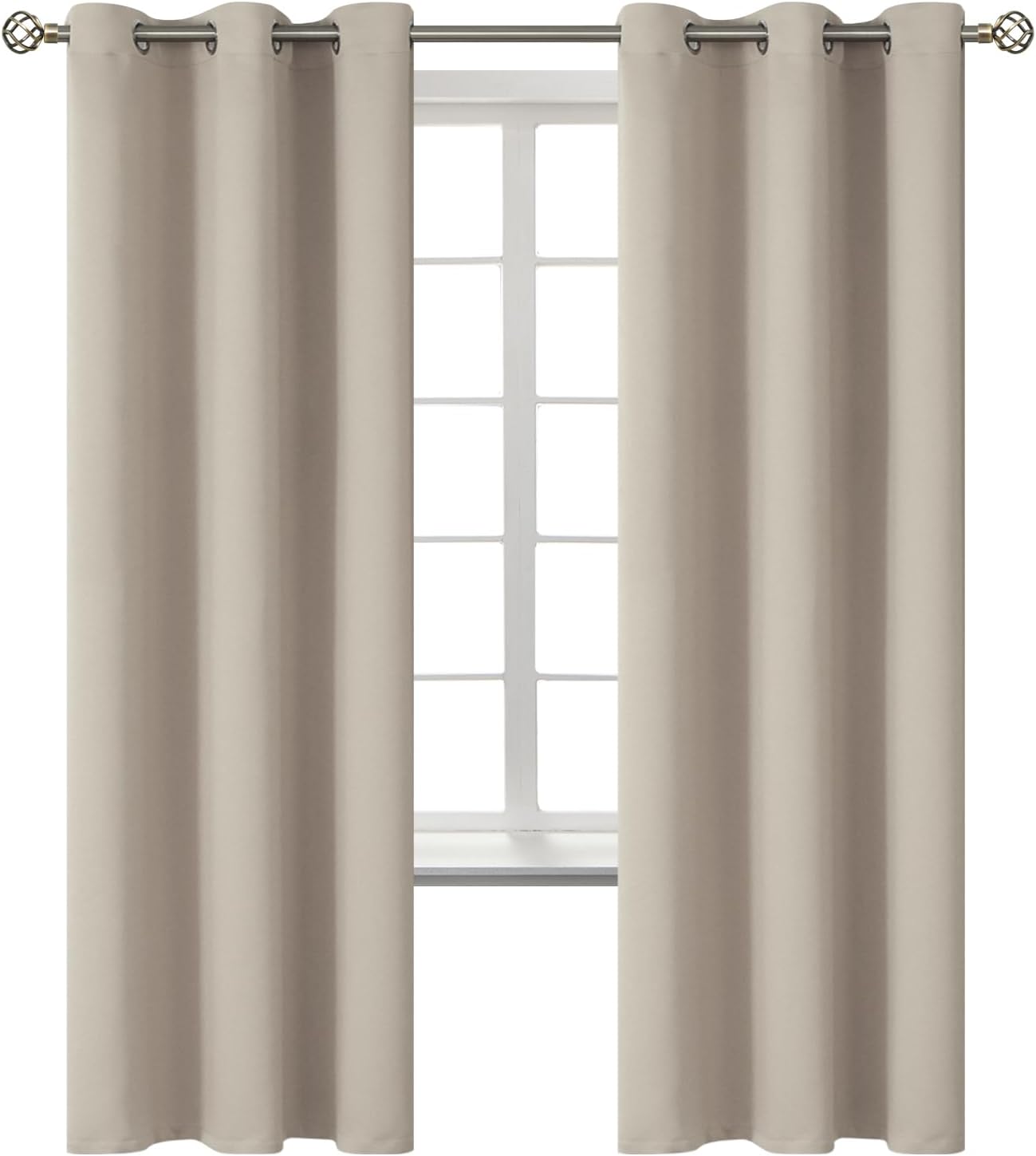 BGment Room Darkening Curtains for Bedroom - 72 Inch Panels