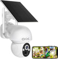 4MP Solar Camera Security Outdoor PTZ - Wire-Free, Full Color Night