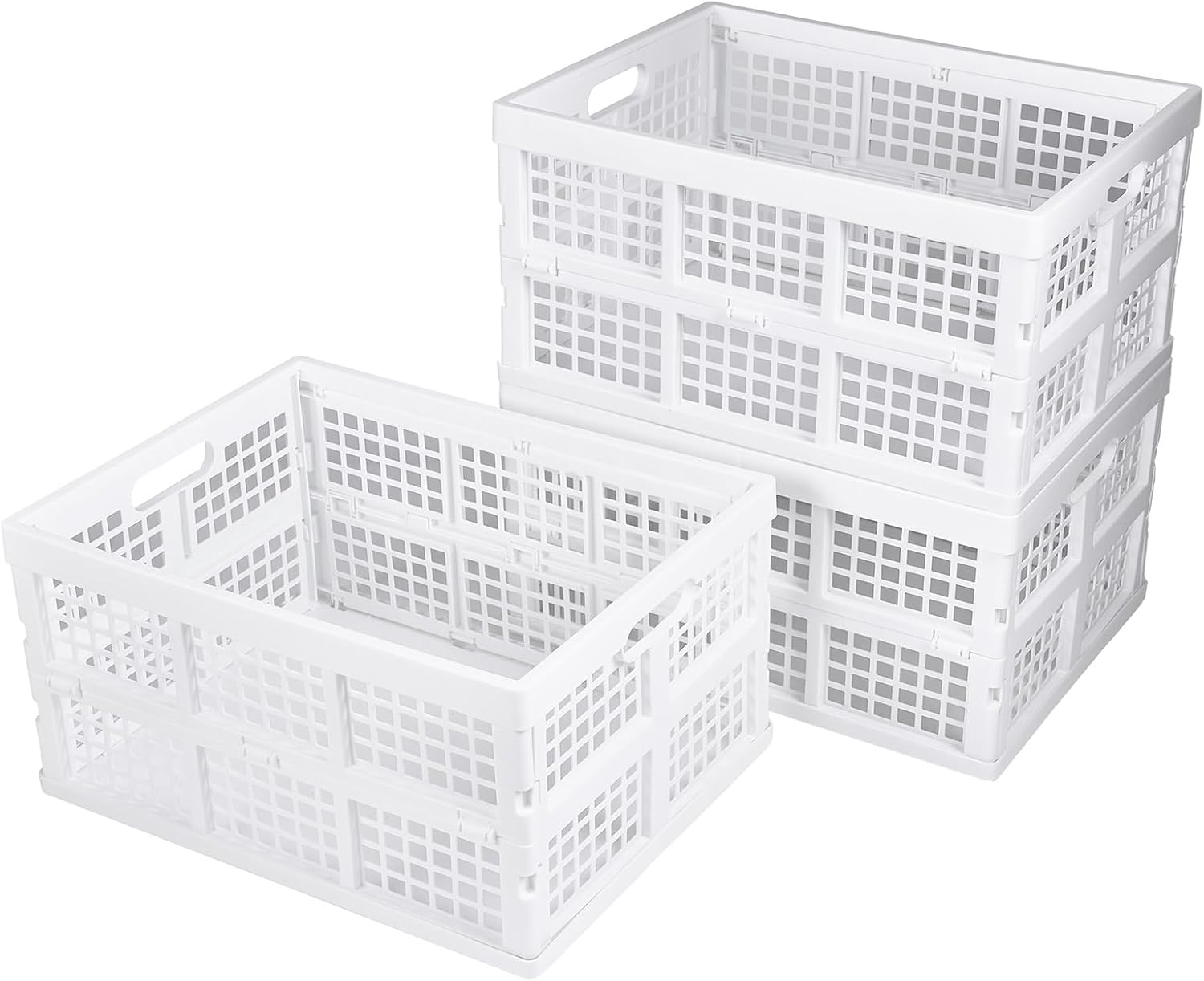 3-Pack Collapsible Storage Crates for Neat and Organized Spaces