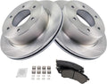 TRQ Rear Brake Pad & Rotor Kit Compatible with 2019-2021 Ford Ranger