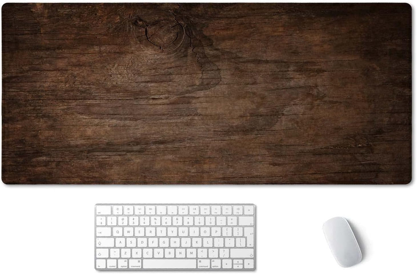 Large Waterproof Gaming Mouse Pad - Bark Wood Texture
