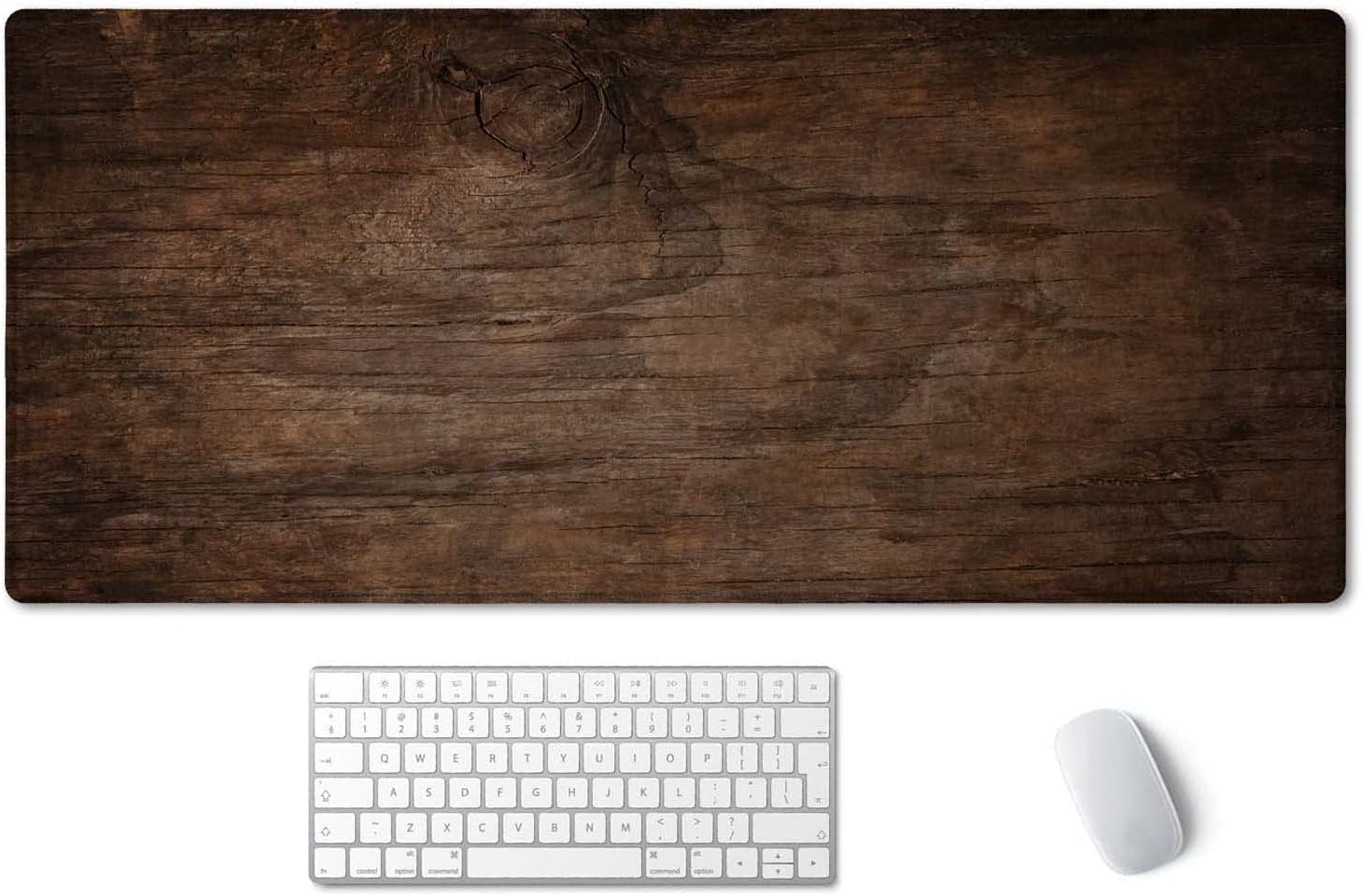 Large Waterproof Gaming Mouse Pad - Bark Wood Texture