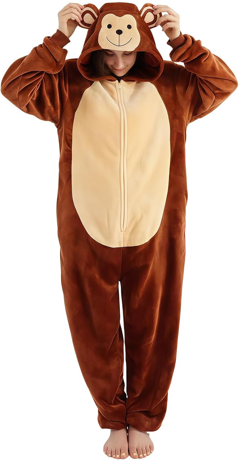 ressber Unisex Adult Onesie Pajamas for Halloween and Christmas