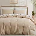100% Cotton Duvet Cover Queen Size 90x90 in - Soft, Fade-Resistant