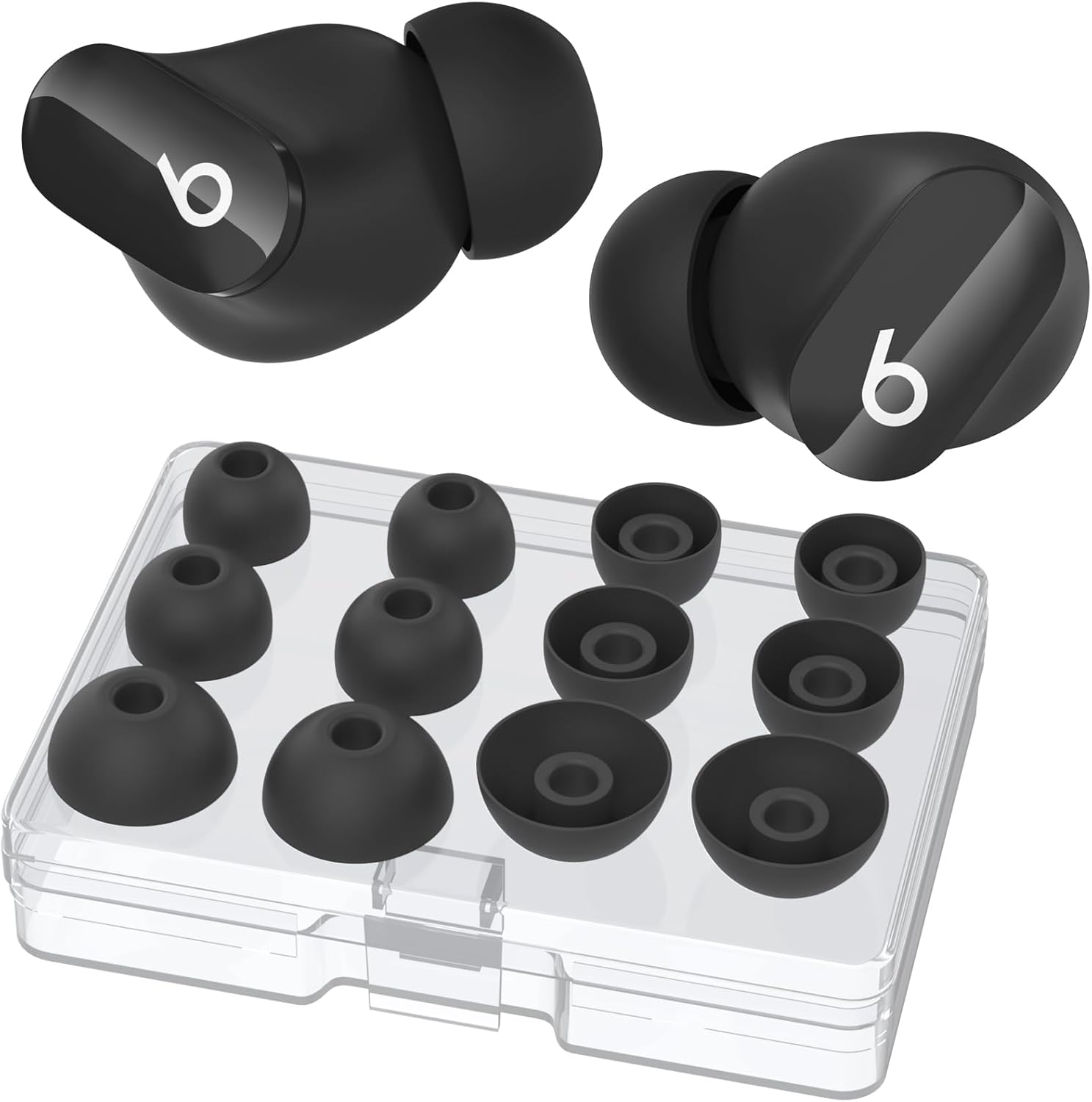 AhaStyle 6 Pairs Silicone Ear Tips for Beats Earbuds