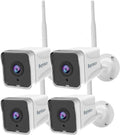 Septekon 4 Pack Outdoor Security Camera 2K - Clear Night Vision